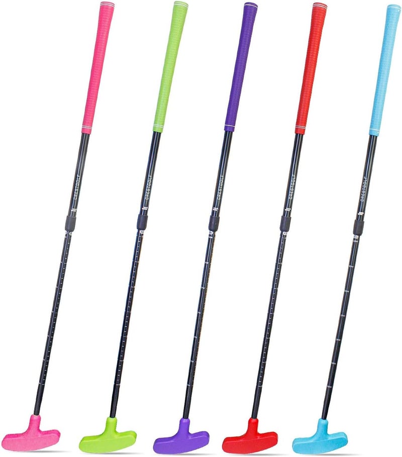 Crestgolf 5 Pack Two-Way Golf Putters for Men and Women Adjustable Length Golf Clubs Set for Junior and Adults - Image 1